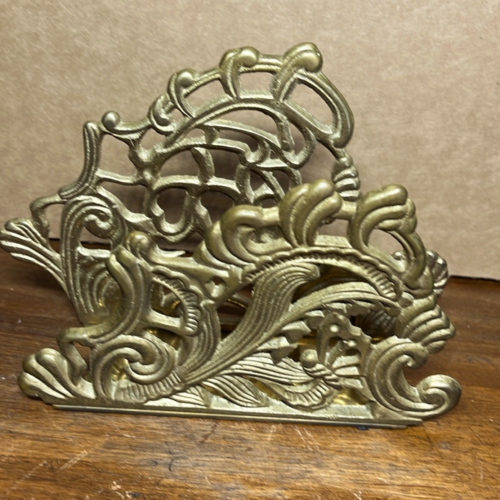 Brass Napkins / Mail Holder